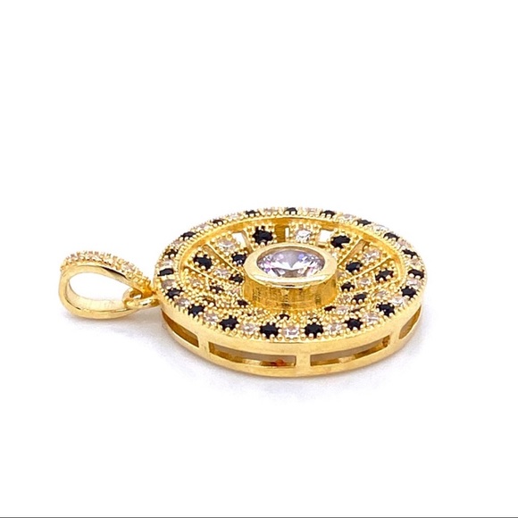 The VEGA Pendant Set (Black & Gold) - Picture 6 of 9